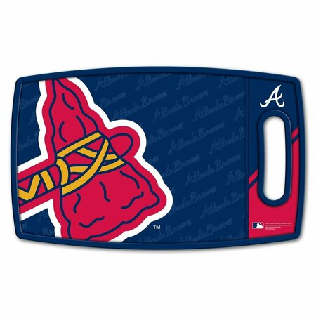 YOUTHEFAN 14 x 9 in. MLB Atlanta Braves Logo Series Cutting Board 1906951